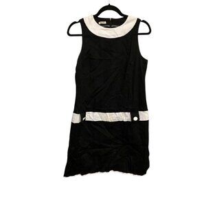 Repro Black and White Dress